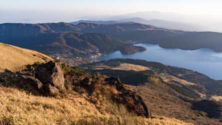 Ausblick auf Motohakone und den Ashi Lake