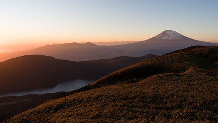 Ausblick auf Lake Ashi und den Mount Fuji